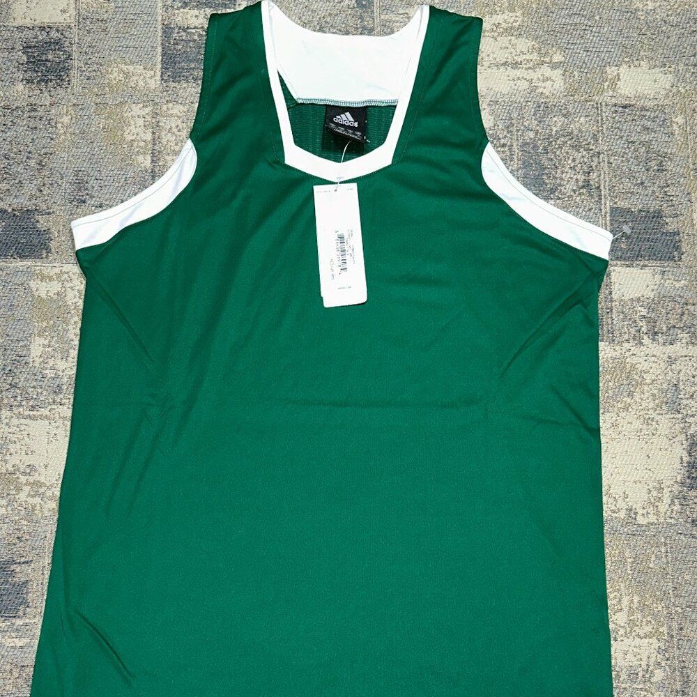 Adidas Crazy Light Women's‎ M Jersey Racer back Tank Sports Green / White NWT